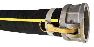 Rubber water discharge hose