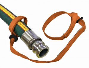 Nylon hose whip restraint